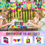 32 Colors Tie Dye Kit for Kids, Adults, Non-Toxic One Step Fabric Dye Shirt Dye Tie-dye Kits for Fabric Textile Art, Perfect for Girls Boys Family Friends Party Groups DIY Projects, Just Add Water!