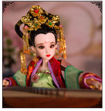 BJD Dolls 14 inch Ancient Wu Cairen 12 Ball Joints Doll DIY Toys Best Gift for Girls