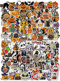 TOROKOM Halloween Stickers 150 Pcs Pumpkin Stickers Decals Vinyl Sticker for Kids Teens Adults Terrorist Stickers for Laptop Water Bottles Computer Decor Funny Party Stickers
