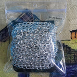 Aluminum Curb Chain Link in Bulk for Necklace Jewelry Accessories DIY Making 11 Yards 4.5mm Width