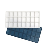 Honbay 24 Wells Plastic Paint Palette Paint Tray with Soft Lid for Watercolors, Gouache, Acrylic and Oil Paint