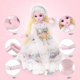 JLIMN BJD Doll 1/3 24 Inch 19 Ball Jointed Dolls Best Gift for Girls DIY Toys with Clothes Wigs Shoes Makeup