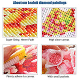 5D Diamond Painting Kits for Adults Kids, Beautiful Flowers Full Drill Diamond Embroidery Art Craft for Home Wall Decor