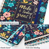 EOOUT Spiral Notebook Ruled Journal, 3 Pack Hardcover Notebook 5.5"x8.3", 80 Sheets Lined Journal, Colorful Floral Pattern for School Office Home Supplies