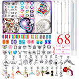Charm Bracelet Making Kit for Girls, Beads for Jewelry Making Kit, Unicorns Gifts for Girls, Craft Kits Gifts for Girls 8-12 and Teen Girl Toys