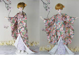 BJD Doll Clothes Japanese Ancient Style Kimono Set for SD BB Girl Ball Jointed Dolls,B,1/3