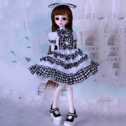SD BJD Doll 1/4 Dolls 40cm/15.75inch 14 Ball Jointed Doll DIY Toys with Full Set Clothes Shoes Wig Makeup