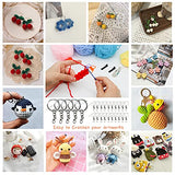 SUNTQ Yarn for Crocheting , Crochet Yarn kit in 12 Assorted Colors Bundle, 1440 Yards Yarn for Knitting Crochet & Boho Crafts with Basic Crochet Kit (50g x12）