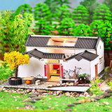 WYD Chinese Style Courtyard DIY Doll House Ancient Architecture Handmade Mini Wooden House Mini Doll House Furniture Set Children’s Toys Puzzle Toy Birthday Gifts (ShanChuanBieYuan)