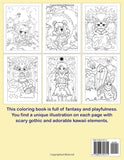 Creepy Kawaii Horror Chibi Coloring Book for Adults: Cute Horror Spooky Gothic Coloring Book for Adults, and Teens (Creepy Kawaii Pastel Goth Coloring Book)