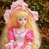 Alyssa 1/3 BJD Doll 60cm Ball Jointed Dolls Reborn Figure + Full Set Accessories + Shoes + Hair + Clothes for Birth Gift
