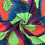 DTY African Print Fabric Senzo (1-3) Stretch Brushed Jersey Knit Apparel 58/60" Wide Sold BTY