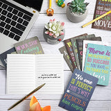 24 Pieces Inspirational Notepads Mini Motivational Notebook Small Pocket Journal Notepads Inspiring Notebook for School Office Home Travel Present Supplies, 12 Styles