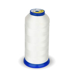 High Strength Polyester Thread Sewing Thread 1800 Yard Size T70#69 210D/3 for Weaves, Upholstery, Jeans and Weaving Hair, Drapery, Beading, Purses, Leather (White)