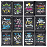 Motivational Posters for Classroom Inspirational Quotes Posters Wall Art for Students Teachers Classroom Decorations 12 x 16 Inches (11 Pack)