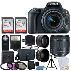 Canon EOS Rebel SL2 Digital SLR Camera + EF-S 18-55mm f/4-5.6 IS STM Lens + 64GB Memory Card + Wide