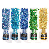 LET'S RESIN Holographic Chunky Glitter, Chunky Sequins Glitter Powder, (Each 0.35oz),Craft Glitters Mixed Powder Set for Epoxy Resin, Nail Art, Slime, Epoxy Tumblers