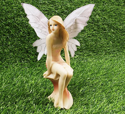 Fairy Garden Fairy - Garden Girl for Outdoor or House Decor, Hand Painted Resin Figurines, for Garden Indoor Decor Gift Style B