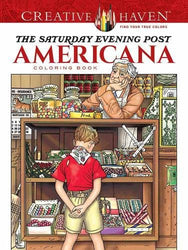Creative Haven The Saturday Evening Post Americana Coloring Book (Creative Haven Coloring Books)