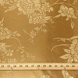 Gold Velvet Jacquard Damask Fabric 118'' Wide sold By The Yard for Curtains, Drapery, Upholstery