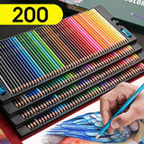 200 Colored Pencils, Professional Oil Based Colored Pencils for Adult, Art Colored Pencils for Coloring Books, Drawing Arts & Sketching, Coloring Pencil for Adults and Kids (Oil)