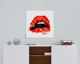 LV Lips Kiss Designer Fashion Art Wall Glam Poster Designer Print