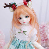 BJD Doll 1/6 SD Dolls Full Set DIY Toys with Clothes Shoes Orange Wig Makeup Surprise Gift Doll for Girls