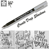 Pigma Micron, Gelly Roll & Koi - Illuminated Journaling Lettering Kit (Set of 4)