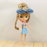 Lovely Blue Bikini Bathing Suit Clothes for Middle Blythe Doll Swimming Outfit Accessories