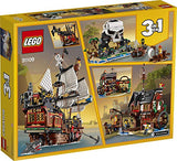 LEGO Creator 3in1 Pirate Ship 31109 Building Playset for Kids who Love Pirates and Model Ships, Makes a Great Gift for Children who Like Creative Play and Adventures (1,260 Pieces)