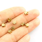 Tegg Spacer Bead 50PCS Gold Crown Brass Loose Beads for DIY Jewelry Craft Making