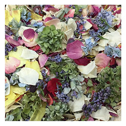 Assorted Flower Petal Blend - 30 cups of Preserved Freeze dried Rose Petals, Peony Petals,