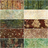 Artisan Batiks Northwoods Forest Colorstory Roll up 2.5" Precut Cotton Fabric Quilting Strips