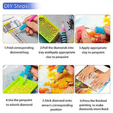 Diamond Painting Kits for Adults, 6 Pack Motto Diamond Cross Stitch Beginners, DIY Full Round Drill Diamond Art Suitable for Home Decoration 11.8" X 15.7"