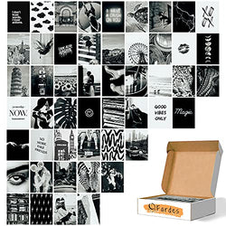 Fardes Wall Collage Kit Black & White Aesthetic Room Decor for Teen Girls | Photo Collage Kit for Wall Aesthetic | Wall Art Bedroom Decor Aesthetic Dorm Posters | Cool Room Accessories for Teen Girls