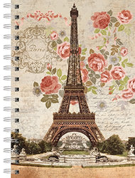 LANG - Spiral-Bound Journal - "Dreaming of Paris", Artwork by Suzanne Nicoll - 240 Ruled Pages, 6 x 8.25 Inches