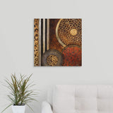 African Circles I Canvas Wall Art Print, 20"x20"x1.25"