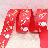 RayLineDo Christmas Style 35 x 1 Meter Mixed Color/Size Grosgrain Ribbon Printed Ribbon Ideal for