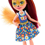 Enchantimals Felicity Fox Doll & Flick Figure, 6-inch small doll, with long brown hair, animal ears and furry tail, removable skirt and shoes, Gift for 3 to 8 Year Olds [Amazon Exclusive]