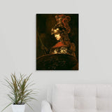 Pallas Athena or, Armoured Figure, 1664 65" Canvas Wall Art Print, 18"x24"x1.25"