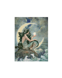 Ohio Wholesale Radiance Lighted Moon Mermaid Canvas Wall Art, from our Water Collection