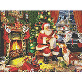 Diamond Painting Kits for Adults Kids, 5D DIY Santa Claus Diamond Art Accessories with Round Full Drill for Home Wall Decor - 15.7×11.8Inches