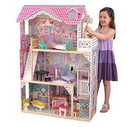KidKraft 65934 Annabelle Wooden Dolls House with Furniture and Accessories Included, 3 Storey Play Set for 30 cm/12 Inch Dolls