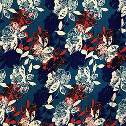 Printed Rayon Challis Fabric 100% Rayon 53/54" Wide Sold by The Yard (979-3)