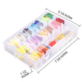 Paxcoo 88 Pcs Cross Stitch Supplies Kits with Organizer Box Including 50 Colors Embroidery Floss and 38 Pcs Embroidery Kit for Friendship Bracelet String Making