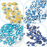 MXJSUA DIY 5D Special Shape Diamond Painting by Number Kit Crystal Rhinestone Round Drill Picture Art Craft Home Wall Decor 12x16In Blue Green Peacock