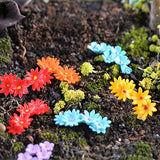 Hoiert New 10Pcs Miniature Flower Moss Bonsai DIY Crafts Fairy Garden Landscape Decor