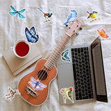 Kenkio 240 Pieces Butterfly Dragonfly Birds Insects Stickers Set Waterproof Transparent Decorative Decals for Laptop Luggage Skateboard Phone Cases Water Bottles Scrapbook DIY Crafts Album Bullet Journal Planner