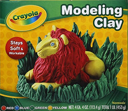 Crayola 57-0300 Assorted Colors Modeling Clay 4 Count (Pack of 2)