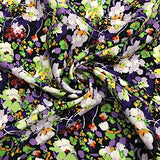 Printed Rayon Challis Fabric 100% Rayon 53/54" Wide Sold by The Yard (1000-3)